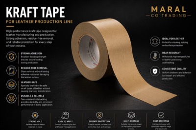 Industrial kraft paper tape roll